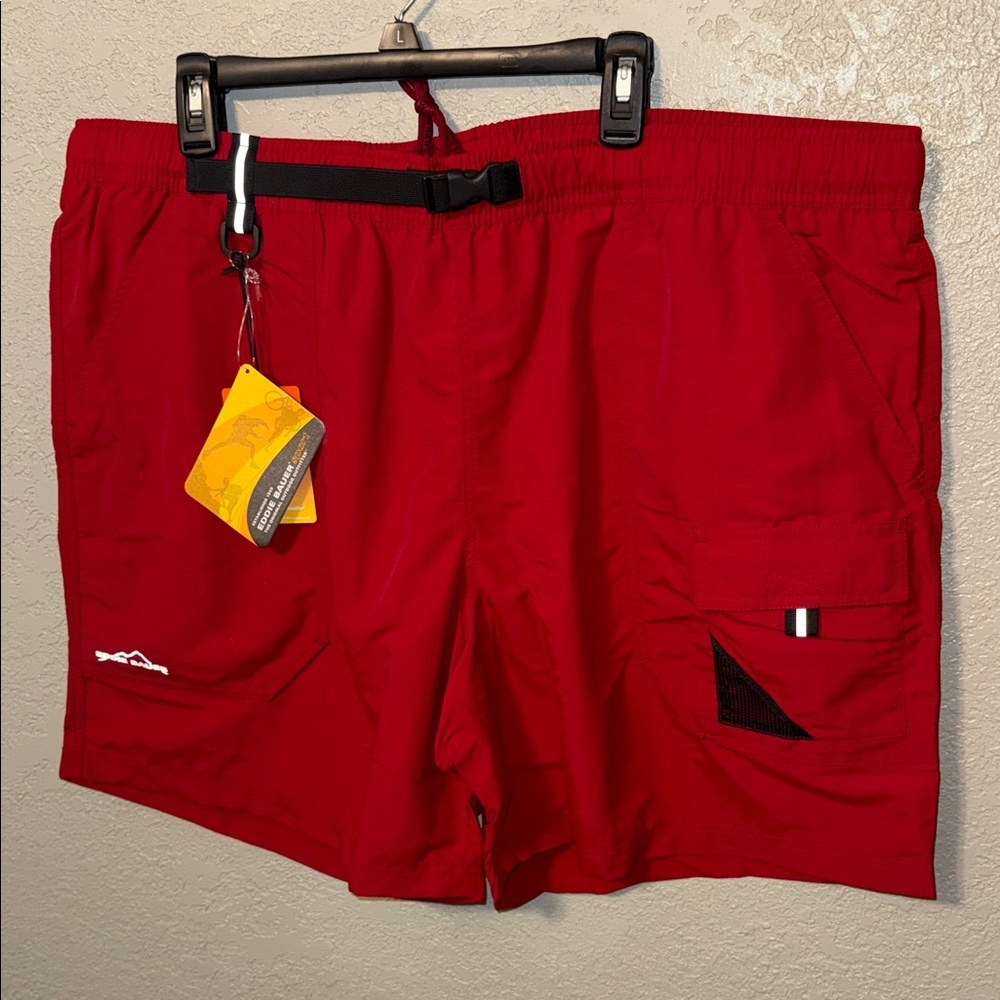 NWT Eddie Bauer Men’s Sport Red Amphib Shorts XXL
